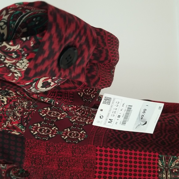 nwt Zara Long Sleeve Pullover Dress - Picture 5 of 9